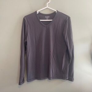 Old Navy Mens Casual Minimalist V Neck Long Sleeve Classic‎ T-Shirt Black Small